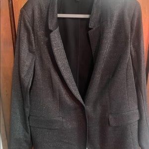 Lane Bryant black and glitter blazer size 24